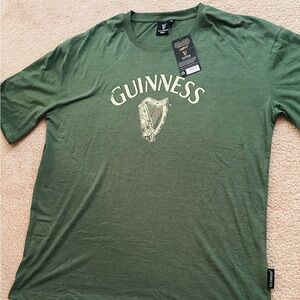 NWT Guinness Harp Forest Green Short Sleeve Tee